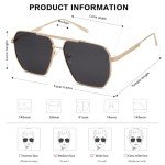 SOJOS Retro Polarized Oversized Square Sunglasses