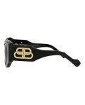 Balenciaga Black Oval Sunglasses for Women