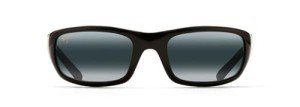 Maui Jim Stingray Polarized Wrap Sunglasses - Gloss Black