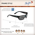 Maui Jim Stingray Polarized Wrap Sunglasses - Gloss Black