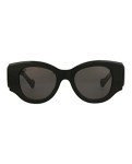Balenciaga Black Oval Sunglasses for Women