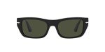 Persol PO3268S Black/Green Rectangular Sunglasses 53mm