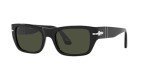 Persol PO3268S Black/Green Rectangular Sunglasses 53mm