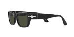 Persol PO3268S Black/Green Rectangular Sunglasses 53mm