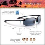 Maui Jim Hookipa Polarized Rimless Sunglasses, Gloss Black