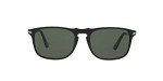 Persol Square Sunglasses, Black/Green, 54mm