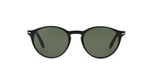 Persol PO3092SM Round Sunglasses in Black/Green