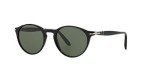 Persol PO3092SM Round Sunglasses in Black/Green