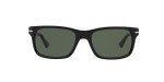 Persol PO3048S Black/Green Rectangular Sunglasses
