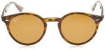 Ray-Ban RB2180 Polarized Round Sunglasses, Light Havana