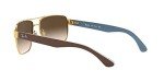 Ray-Ban RB3530 Square Sunglasses, Gold/Brown Gradient