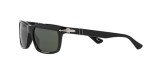 Persol PO3048S Black/Green Rectangular Sunglasses
