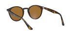 Ray-Ban RB2180 Polarized Round Sunglasses, Light Havana