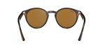 Ray-Ban RB2180 Polarized Round Sunglasses, Light Havana