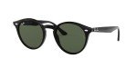 Ray-Ban RB2180 Round Black/Dark Green Sunglasses