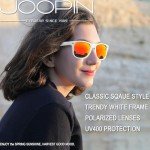 Trendy Polarized Square Sunglasses - White Frame