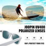 Trendy Polarized Square Sunglasses - White Frame
