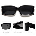 SOJOS 90's Retro Rectangular Sunglasses for Women