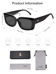 SOJOS 90's Retro Rectangular Sunglasses for Women