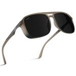 WearMe Pro Men's Polarized Square Aviators