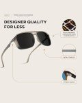 WearMe Pro Men's Polarized Square Aviators