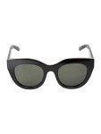 Le Specs Air Heart Black Cat Eye Sunglasses