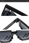 3 Pack Thug Life Pixel Mosaic Sunglasses