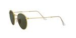 Ray-Ban Round Metal Sunglasses in Gold/G-15 Green