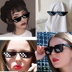 3 Pack Thug Life Pixel Mosaic Sunglasses