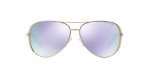 Michael Kors Chelsea Rose Gold Sunglasses, Purple Mirror