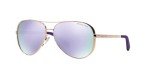Michael Kors Chelsea Rose Gold Sunglasses, Purple Mirror