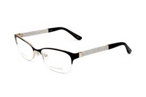 Jimmy Choo Black Rectangular Sunglasses 52 0F2T