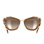Miu Miu Opal Beige Cat Eye Sunglasses