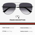 Gucci GG1233SA Aviator Designer Sunglasses for Style