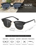 AEVOGUE Retro Polarized Sunglasses - Matte Black