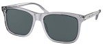 Prada PR 18WS Men's Grey Crystal/Blue Sunglasses