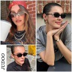 Retro Rectangle Sunglasses - Vintage 90s Style