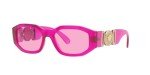 Versace Transparent Fuchsia Frame Sunglasses 53MM
