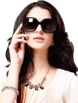 LianSan Oversized Women’s Polarized Sunglasses - Black