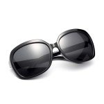 LianSan Oversized Women’s Polarized Sunglasses - Black
