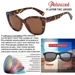 Trendy Polarized Cat Eye Sunglasses for Women
