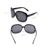 LianSan Oversized Women’s Polarized Sunglasses - Black