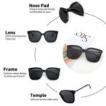 FEISEDY Oversized Retro Square Polarized Sunglasses