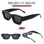 Thick Rectangle Polarized 90s Sunglasses for Everyone