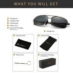 SUNGait Lightweight Polarized Rectangular Sunglasses
