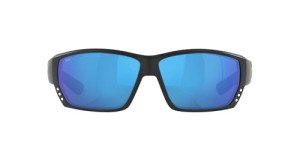 Costa Del Mar Matte Black Sunglasses with Blue Lenses
