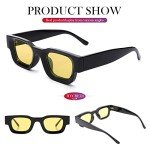 Thick Rectangle Polarized 90s Sunglasses for Everyone