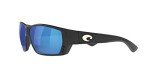 Costa Del Mar Matte Black Sunglasses with Blue Lenses