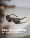 TIJN Polarized Stylish Sunglasses for UV Protection