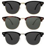 Trendy Polarized Semi-Rimless Sunglasses for All
